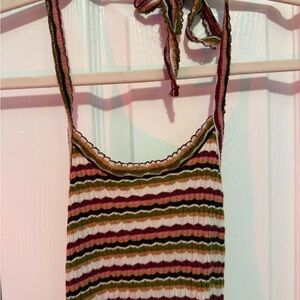 American Eagle Outfitters Striped Crop Top - Multicolor